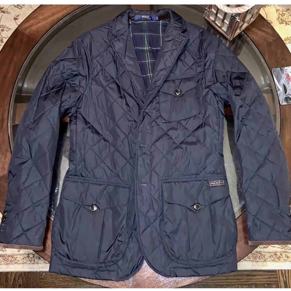 Ralph Lauren Sz Medium Quilted Sport Coat Jacket